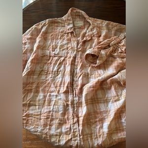 American Eagle Loose Fit Plaid Shirt